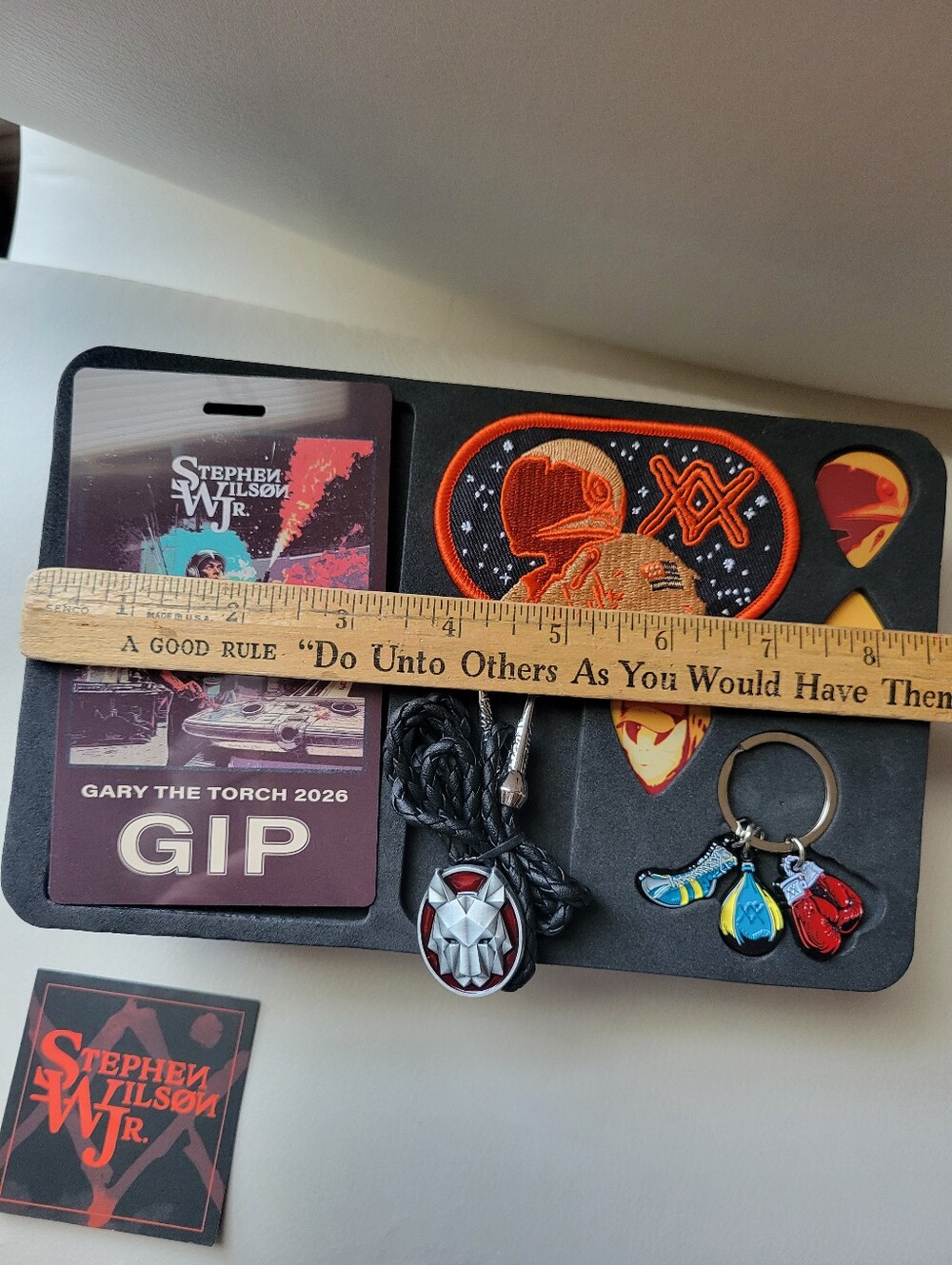 Stephen Wilson Jr.'s VIP  GIP Concert Merch Swag Bolo Lanyard Patch Guitar Picks - Picture 13 of 15